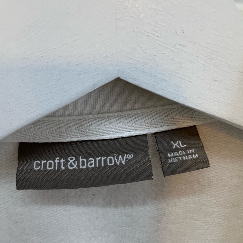 CROFT & BARROW CREAM CAPE BLAZER JACKET WARM XL TOP SHIRT BLOUSE POCKETS EUC - Picture 16 of 16